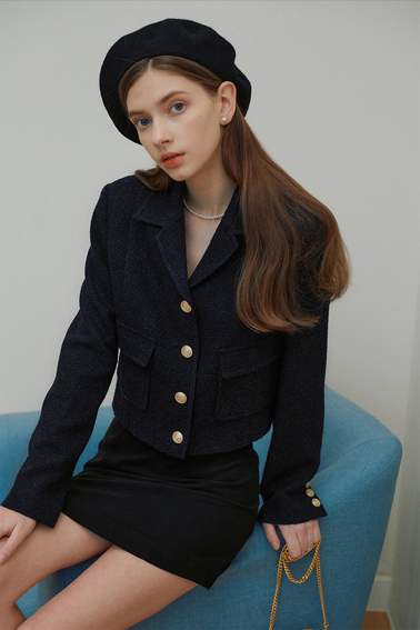 Tweed Collar Jacket